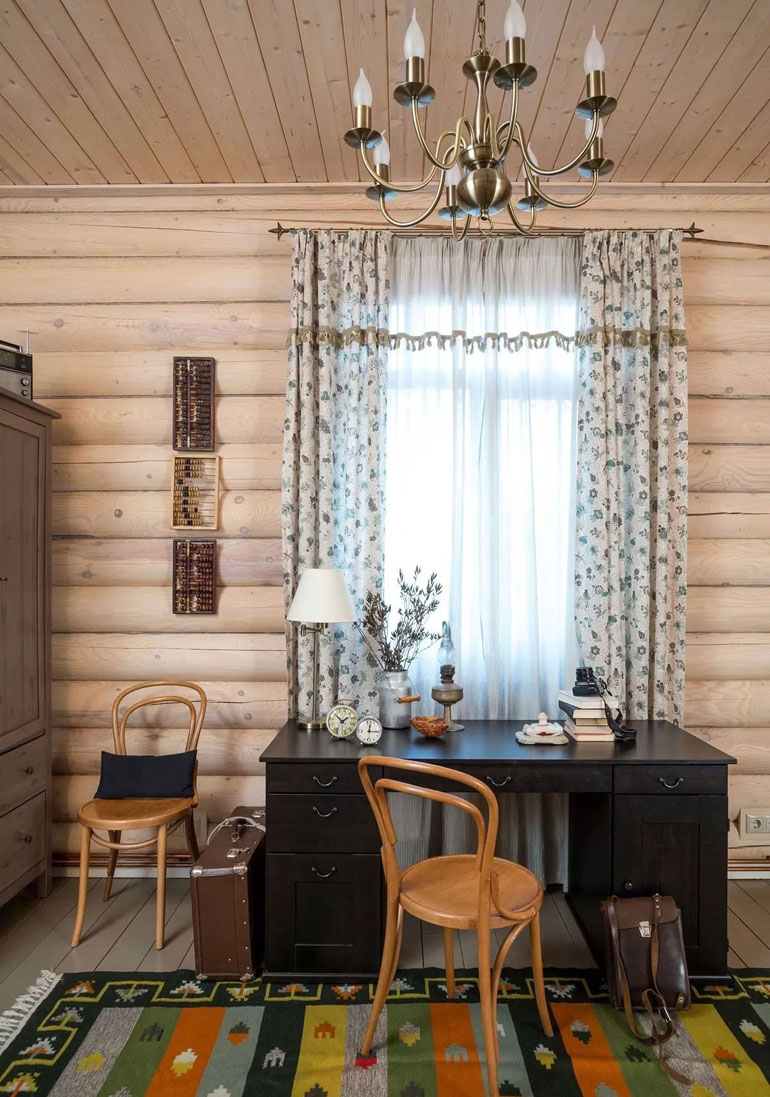 Скандинавский стиль интерьера деревянного дома