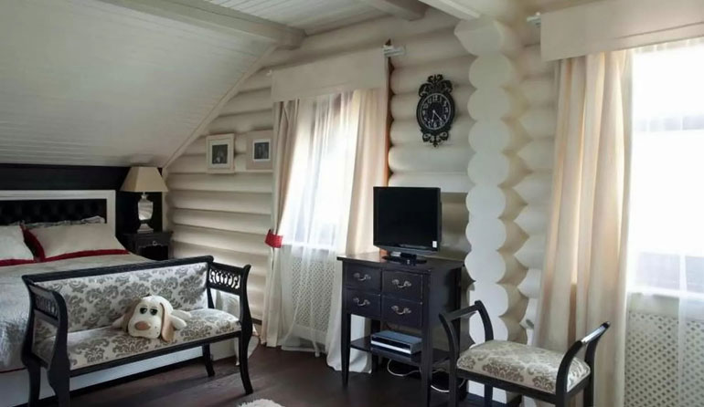 Скандинавский стиль интерьера деревянного дома