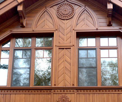 Горки, деревянный фасад